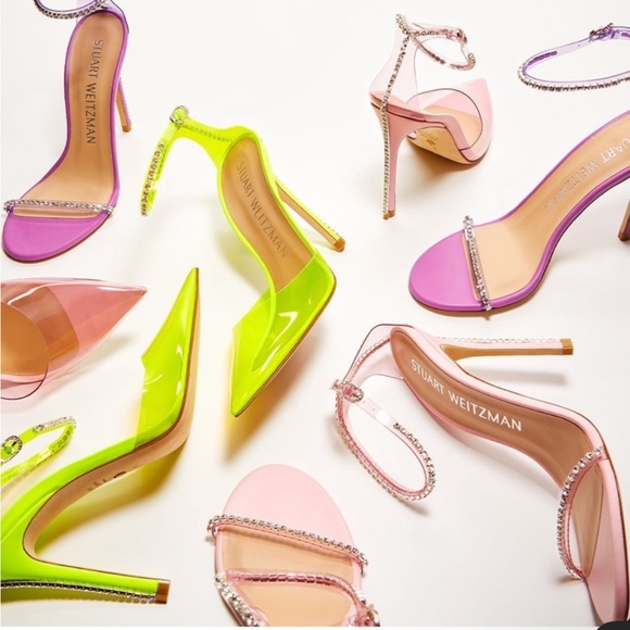 Stuart Weitzman
Glam 100 Strap Pumps Color: Pink/Clear size 9 new - Picture 2 of 16